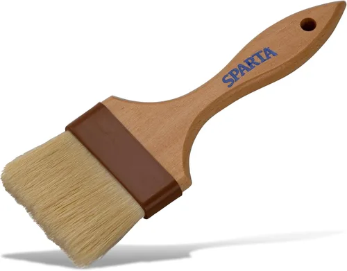 Vista 7 de SPARTA 4037000 Cepillo de repostería de nailon para hornear cerdas de jabalí en ángulo con mango de madera dura y cerdas epoxi para cocinas