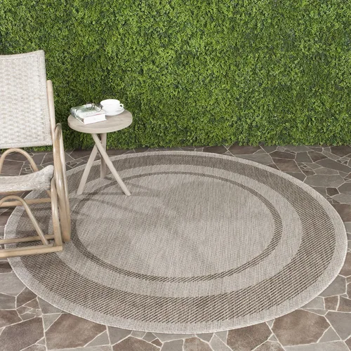 Vista 35 de SAFAVIEH Alfombra lavable al aire libre Courtyard Collection - 2'3" x 5', beige y negro, no desprende pelusa y fácil de limpiar, ideal para patio