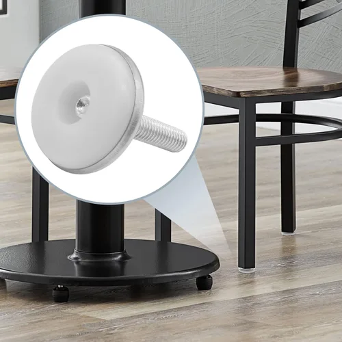 Vista 6 de 20 niveladores de muebles de rosca M6, pies niveladores de mesa M6, patas niveladoras ajustables atornillables para muebles, nivelación deslizante