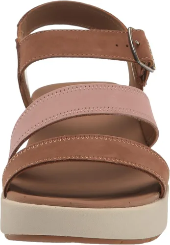 Vista 2 de KEEN Ellecity - Sandalias de cuña con puntera abierta ajustable y cómoda para mujer