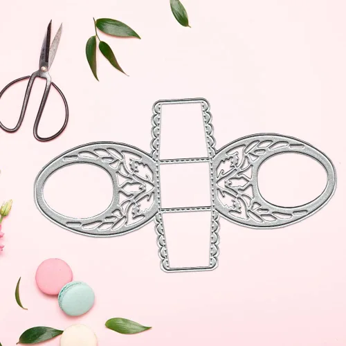 Vista 4 de Troqueles de corte de cesta de flores 3D para hacer tarjetas, flores tridimensionales BasktetDie Cut Embossing Stencil Herramienta para DIY