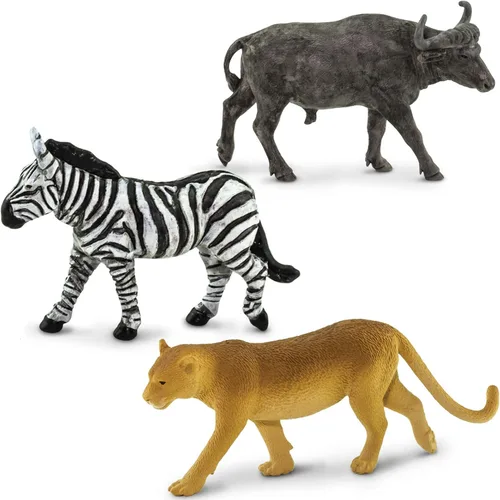 Vista 5 de Safari Ltd. Animales sudafricanos TOOB - 9 figuras de elefante, león, jirafa y más - Juego de juguetes educativos para niños, niñas y niños a partir