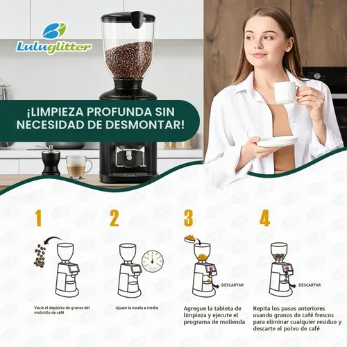 Vista 4 de Comida natural profesional de las tabletas 17.64 oz de la limpieza del molinillo de café seguro