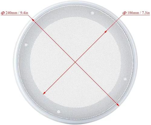 Vista 7 de Wendry Cubierta de altavoz, cubierta de audio para rejilla de altavoz de 6.5/8 pulgadas, cubierta de altavoz de malla metálica circular decorativa