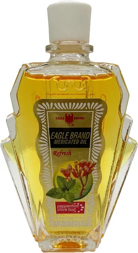 Vista 5 de Aceite medicado Eagle 0.8 fl oz Brand Analgésico externo (Refresh-Peppermint Clove Bud)