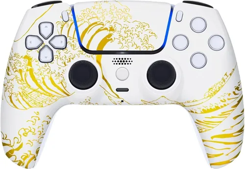 Vista 17 de ProControllers LLC Custom Wireless Controller for PS5 - Hand Airbrushed & Multiple Designs Available (Alligator)