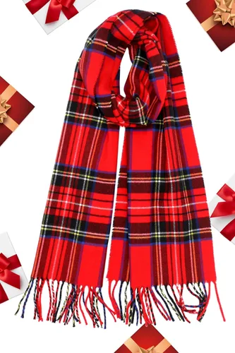 Vista 11 de Bufanda de invierno Achillea suave y cálida, de tartán, a cuadros, de cachemira, unisex