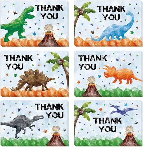 Vista 12 de WERNNSAI Tarjetas de agradecimiento de videojuegos – 24 piezas de decoración de cumpleaños de videojuegos, tarjetas de agradecimiento con sobres