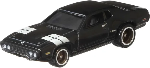 Vista 2 de Hot Wheels 1971 Plymouth GTX, Fast & FuriousVehículo fundido a presión a escala 1:64, juguetes para niños de 3 años en adelante, juguetes para niños