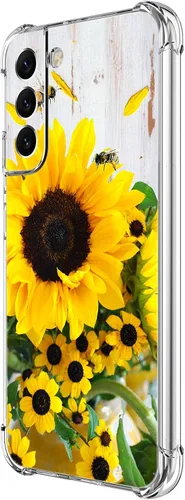 Vista 11 de Funda para Galaxy S22 Plus, protección contra caídas de rosas y mariposas azules, a prueba de golpes, de cuerpo completo, resistente a los arañazos