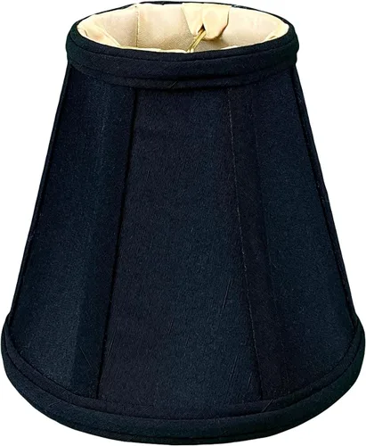 Vista 45 de Royal Designs, Inc. BS-707FC-6AGL Deep Empire Basic - Pantalla para lámpara con clip de llama, 3.5 x 6 x 5.75 pulgadas, color dorado antiguo