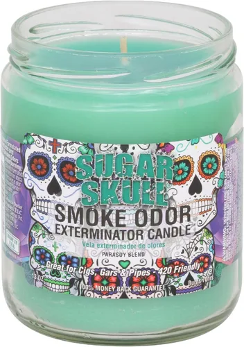 Vista 9 de Smoke Odor Exterminator - Vela en tarro de 13 oz, Trippy Hippie Hippie Trippy