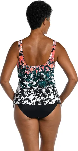 Vista 2 de Maxine of Hollywood Womens Scoop Neck Tankini Swimsuit Top Multi/ Flores Flotantes