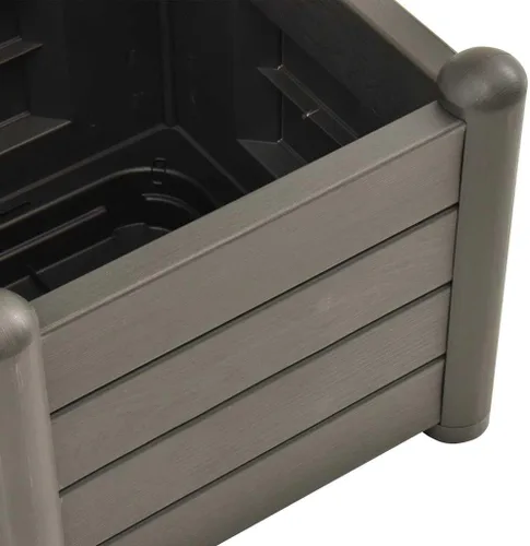 Vista 4 de vidaXL Cama elevada para jardín con enrejado, cama elevada para flores y plantas, maceta con orificio de drenaje, uso en exteriores e interiores