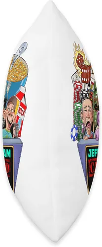 Vista 2 de JEFF DUNHAM Battle Creek, MI (2023) - Almohada de 16 x 16 pulgadas, multicolor