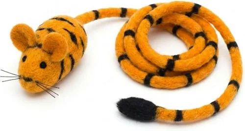 Vista 30 de Glaciart One Mini juguete de fieltro para gatos, tamaño de gatito y gato pequeño, juguete de lana natural, juguete interactivo suave y mullido