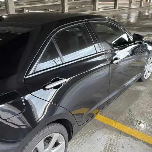 Vista 4 de SlickMod Revestimiento de vinilo opaco cromado para Cadillac ATS Sedan 2013-2018 (negro brillante)