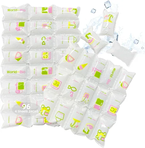 Vista 12 de Paquetes Fríos de Envío Hielo Seco para Envío de Alimentos Congelados, Láminas Flexibles de Paquetes de Hielo Frío para Hieleras, Paquetes de Hielo
