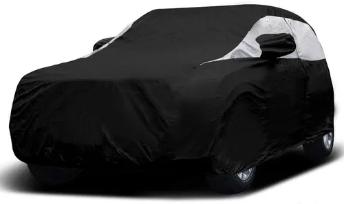 Vista 17 de Titan Premium - Funda de coche PEVA multicapa para sedanes compactos de 176 a 185 pulgadas. Impermeable, protección UV, forro protector