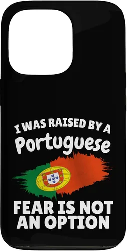 Vista 10 de I was Raised by a Portuguese Portugal Flag Gift Son Daughter Case for iPhone 16
