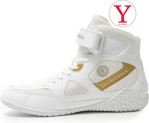 Vista 2 de Yes! Athletics - Champion1 Wrestling Shoes for Girls and Women, Lightweight and Breathable Boxing Shoes, Ergonomic Microfiber Suede Weightlifting