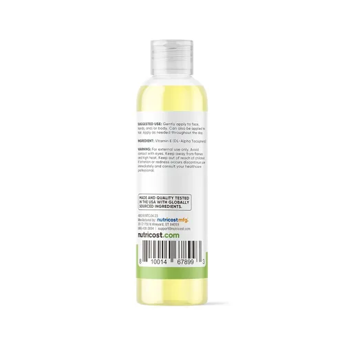 Vista 4 de Nutricost Essentials Aceite de vitamina E (8 onzas/230,000 UI) Aceite de vitamina E para piel, cabello y uñas