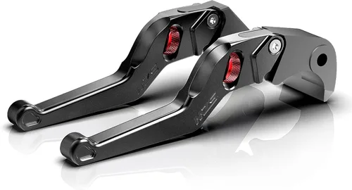 Vista 2 de MZS Palancas de embrague de freno de motocicleta negras para ruedas deslizadores de marco de motocicleta compatibles con MT09 FZ09 XSR900 FJ09