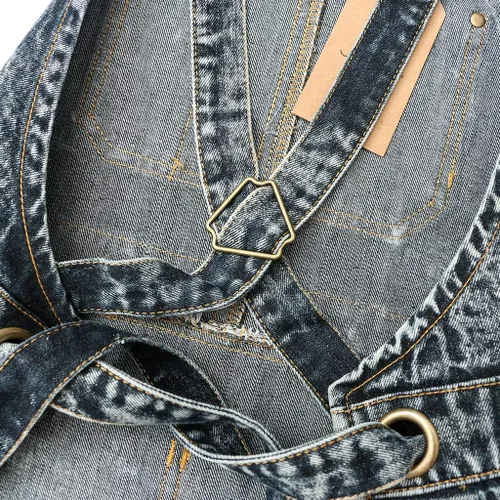 Vista 8 de Jeanerlor Delantal de trabajo de algodón con bolsillos para mujeres y hombres con correas cruzadas y ajustable S a XXXL 2 tamaños