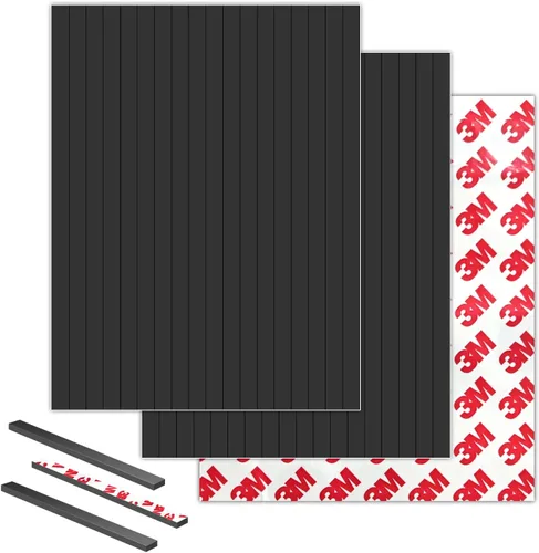 Vista 11 de Cuadrados magnéticos con respaldo adhesivo (36 unidades cada uno de 1.5 x 1.5 pulgadas), imanes autoadhesivos precortados como suministros