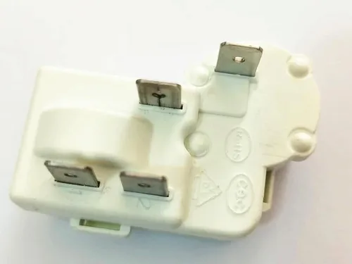 Vista 5 de Relé de arranque PTC del compresor del protector de carga del refrigerador de 4 pines Se adapta al congelador Haier Siemens Hotpoint ZHB65-120P15