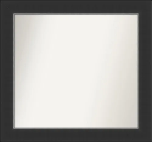 Vista 20 de Amanti Art Espejo personalizado, espejo de baño negro Astor, espejo de pared o espejo de tocador de baño sobre el fregadero (25 x 25 pulgadas)