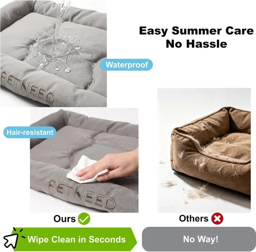 Vista 3 de Camas para perros resistentes al agua para cajas de metal, uso en interiores y exteriores, para perros de hasta 30 libras, tela Oxford 900D