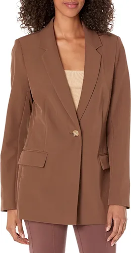 Vista 12 de The Drop Blake - Blazer largo para mujer Boucle negro