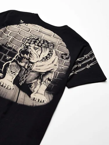Vista 2 de Liquid Blue Camiseta para hombre Cats Suck Bull Dog