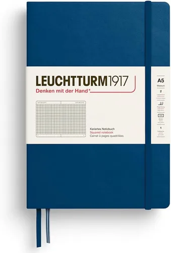 Vista 33 de LEUCHTTURM1917 373976 Cuaderno mediano (A5), tapa dura, 251 páginas numeradas, cereza, liso
