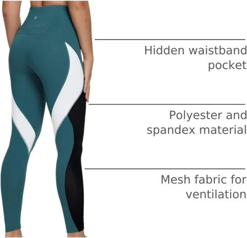 Vista 71 de Malla Queenieke 8030 de yoga, para correr, leggings con color combinado, para mujer