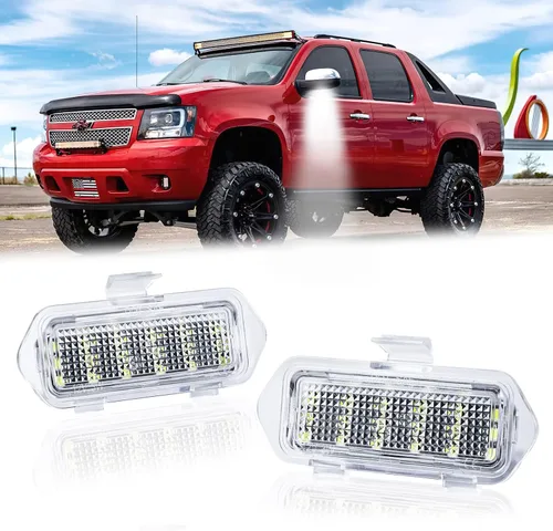Vista 8 de Luces LED para espejos de charco para Chevy Silverado 1500 Classic Avalanche 1500 2500 GMC Sierra 1500 Classic Cadillac Escalade/Escalade ESV EXT