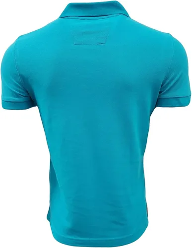 Vista 2 de Nautica Polo de piqué de algodón sólido de manga corta para hombre