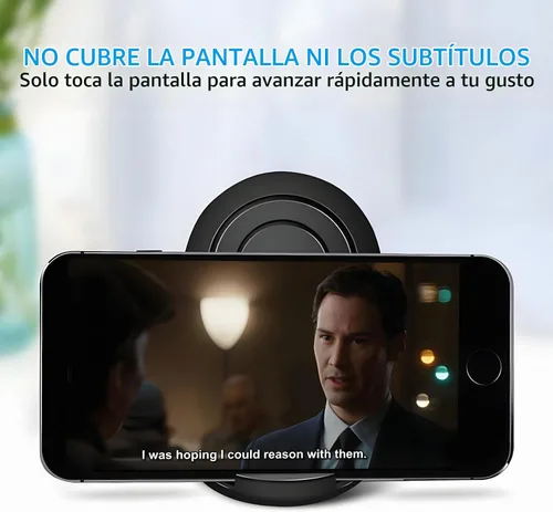 Vista 4 de [Paquete de 3] Soporte de teléfono celular para escritorio, soporte plegable portátil para iPhone, soporte de escritorio ajustable multiángulo