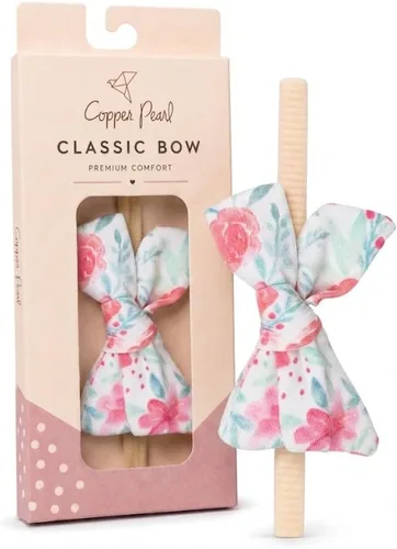 Vista 4 de Copper Pearl Classic Baby Bow Headbands - Limited Collection