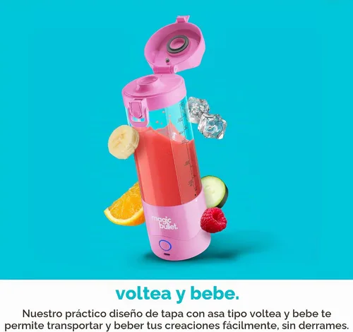 Vista 8 de magic bullet Licuadora portátil MBPB50100FP Rosa Flamingo rosa (Flamingo Pink)