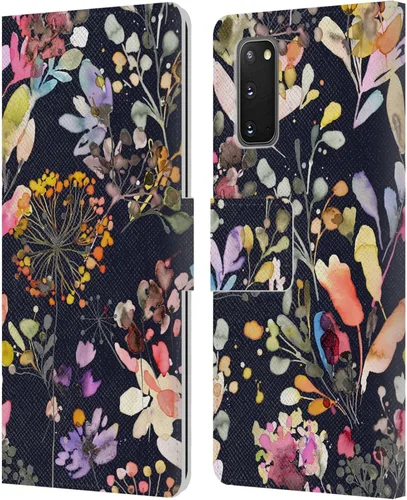 Vista 266 de Head Case Designs Officially Licensed Ninola Beige Wild Grasses Leather Wallet Case Compatible with Samsung Galaxy A07 4G