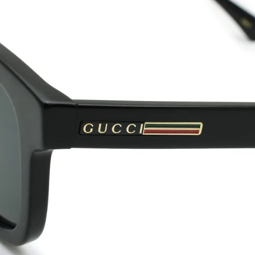 Vista 4 de Gucci GG 0824S 005 - Lentes de sol rectangulares de plástico negro lente gris negro gris negro