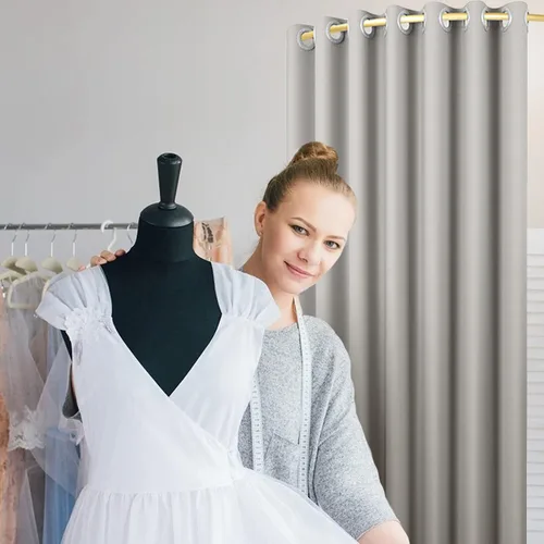 Vista 3 de TEENKON Tocador de tienda de ropa, 39 en vestidor utilizado en el centro comercial, boutique y oficina, vestuario montado en la pared de esquina