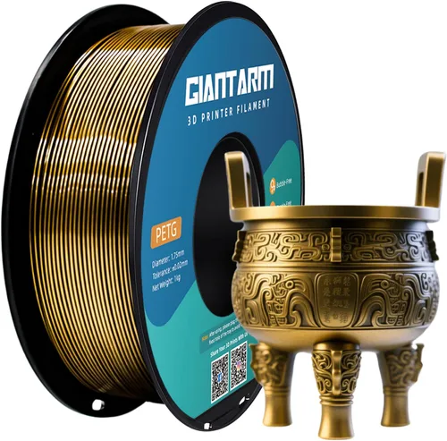 Vista 23 de GIANTARM Filamento PETG, precisión dimensional de 1.75 mm +/-0.02mm, carrete de 1 kg (2.2 libras), embalaje al vacío, para impresoras 3D, verde