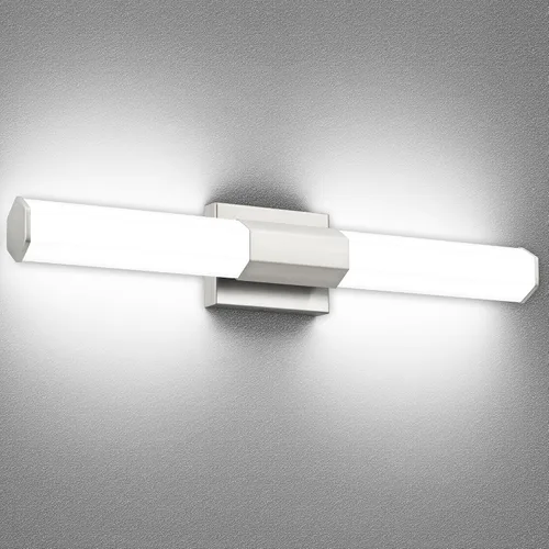 Vista 13 de SOLFART Lámpara de baño negra mate, barra de luz de tocador de 32 pulgadas, luces LED para espejo, luces LED para espejo, luz negra de tocador