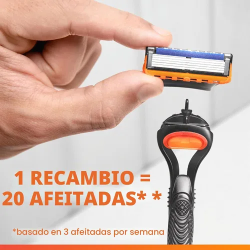 Vista 4 de Pack de 8 cartuchos para Gillette Fusion 5 Power