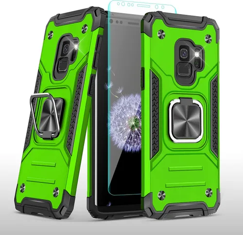 Vista 53 de YmhxcY Funda para Galaxy Note 8, funda para Galaxy Note 8 con protector de pantalla curvado 3D, fundas de grado armadura con soporte giratorio