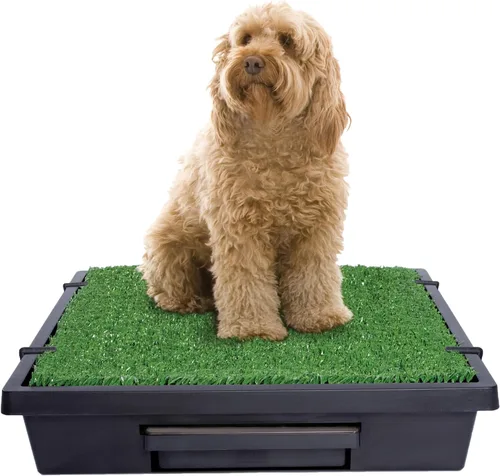 Vista 9 de PetSafe baño para mascotas portable., S, Negro Gass Mat Toilet Alternative for Puppy Pads, Perfect for House Training and Small Spaces, Less Odor
