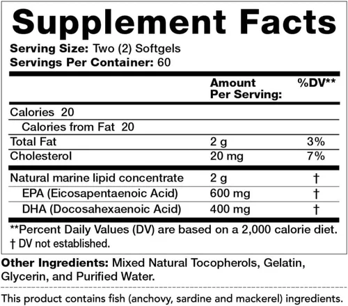 Vista 3 de Olympian Labs Mega Omega 3 aceites de pescado, 60 sietes,3148